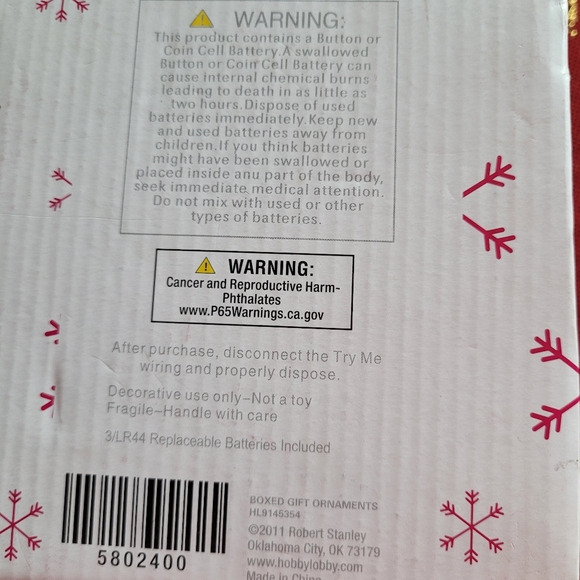 Robert Stanley Glass LED Ornament - Picture 9 of 15